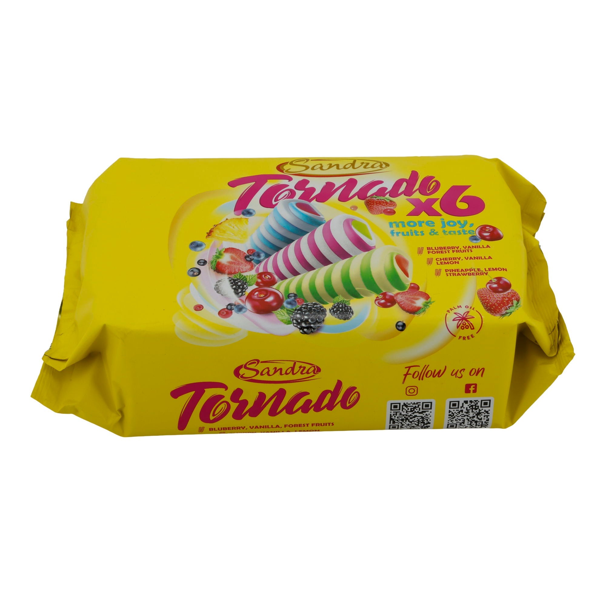Eis Sandra | Tornado x6 | Fruchtig-cremig, Eis am Stiel | 420 g / 510 ml SANDRA